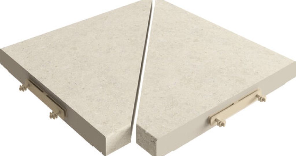 Par Angulo Rejilla Modular Kyoto Ivory 30x30