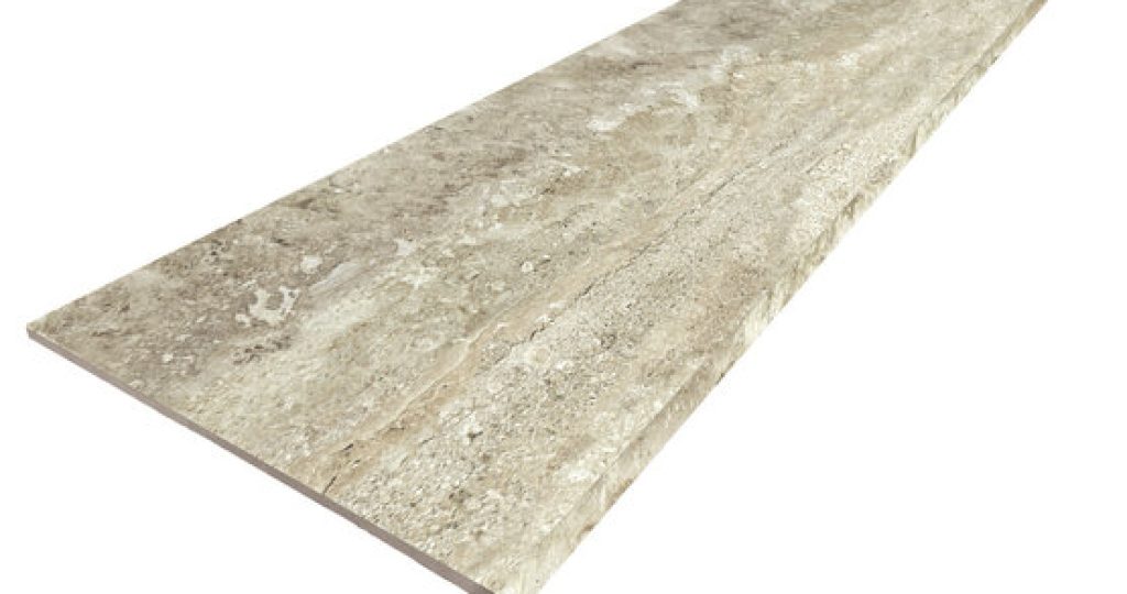 Peldaño Recto Ant. C3 Travertino Brescia 33x120
