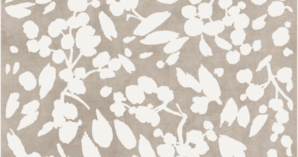 Leaf Taupe Rect 120x280