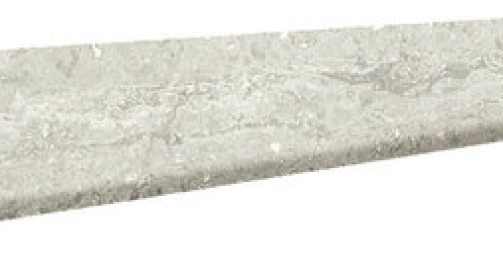 Remate Peld. Recto Travertino Silver 3,2x33