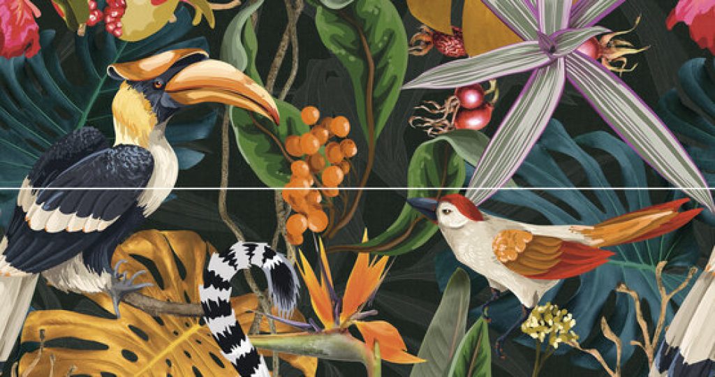 Decor Set(2) Ab Tropical 60x120